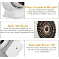 thumbnail image 3 of Mini calentador de 800 W, mini calentador de ventilador de ahorro de energía con calentamiento rápido 3S, calentador de espacio económico silencioso, calentador de espacio pequeño con termostato de of, 3 of 5