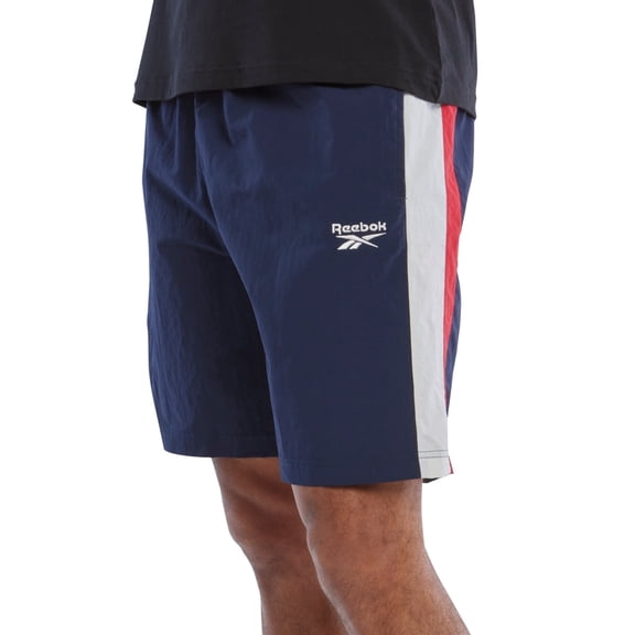 Reebok Mens Regular fit Casual Crinkle Shorts Large Blue Red White