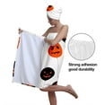 thumbnail image 5 of Colevkie Women's 2 Pcs Adjustable Bath Skirt & Absorbent Hair Drying Cap Set Wrap Towel Shower Cap Quick Drying Bath Wrap Set Printed Halloween Balloons Pattern, 5 of 8