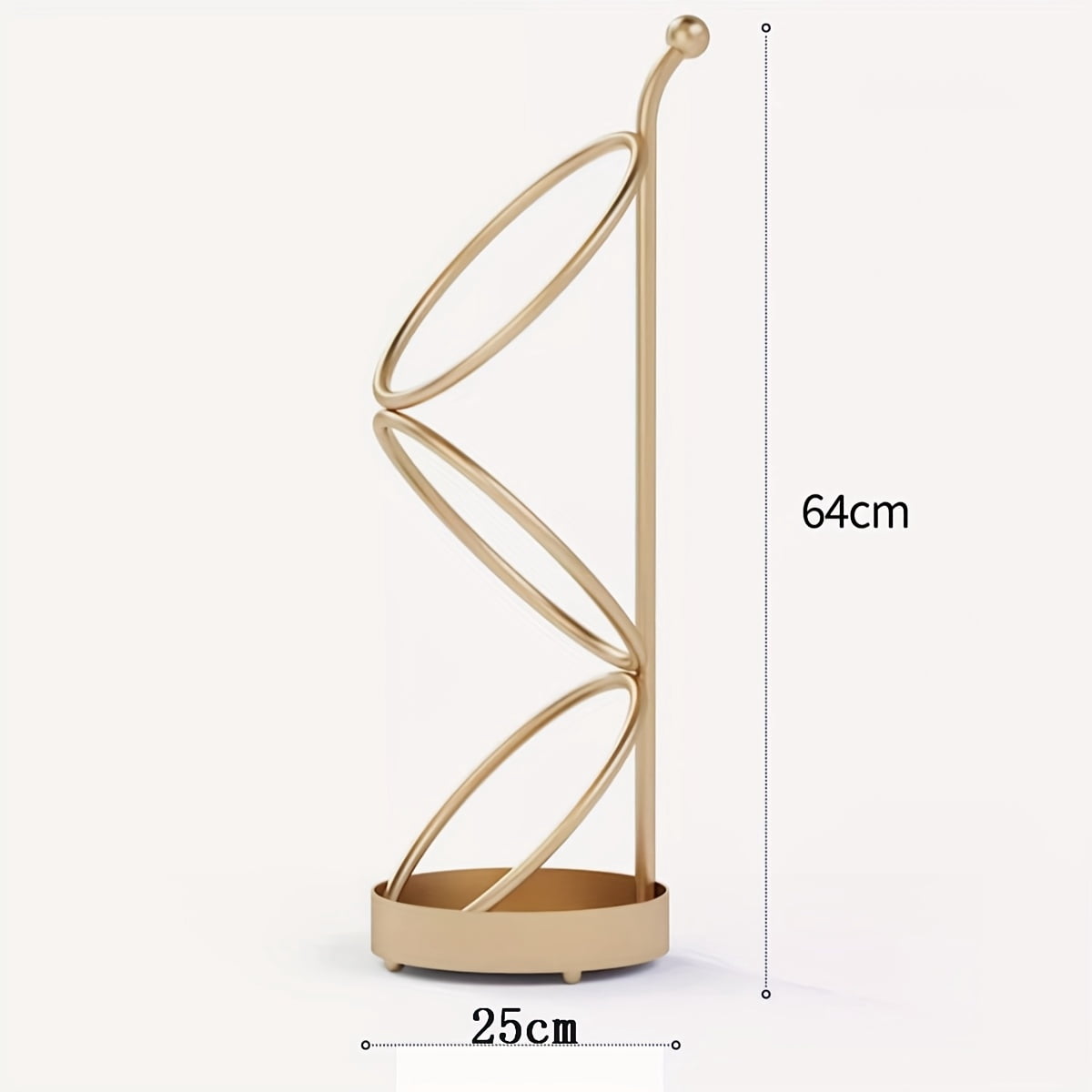 [Space-Saving Holder] 1pc Classic Iron Umbrella Stand for Home Use - Space-Saving Entryway Organizer with Multiple Hooks, Durable Metal Design for Umbrellas, Easter & Party Decor, Umbrella Holder