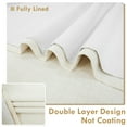 thumbnail image 5 of DriftAway Double Layer Linen Blackout Tie Up Curtains Thermal Insulated Fully Lined Balloon Roman Shade Bathroom Window Adjustable Rod Pocket for Small Window 31 Inch by 47 Inch Ivory Cream, 5 of 5