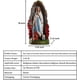 thumbnail image 2 of Estatua católica de Nuestra Señora de Lourdes de 8 pulgadas rezando a la Santísima Virgen María, gruta con estatuas de Santa Bernadette y Cordero, decoración religiosa católica, estatua de jardín al a, 2 of 5