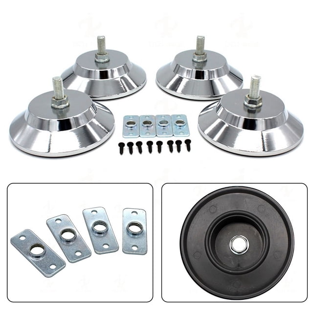 Mosiee 4 Pcs Niveleurs de Pieds de Table de Billard 5 Pouces Rehausseurs Réglables Robustes