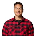 thumbnail image 3 of Camisa Columbia Bearmouth Springs de franela para hombre Mountain Red, 3 of 3