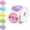 Holographic- 5 Colors, variant on 2 Inch Color Circle Thermal Sticker Label, Self-Adhesive Round Direct Thermal Label for Logo Design, QR Code, White Pink Green Yellow, 2000 Sheets/4 Rolls