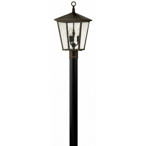 3 Light Large Outdoor Post Top or Pier Mount Lantern in Traditional Style 11 inches Wide By 21 inches High-Regency Bronze Finish-Incandescent Lamping