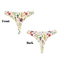 thumbnail image 3 of Balery Vegetable Tangas de Algodón para Mujer con Estampado – Ropa Interior Sexy, Transpirable, G-string-XX-Large, 3 of 6