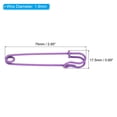 thumbnail image 2 of Uxcell Safety Pins 2.95 Inch Large Metal Sewing Pins Purple 30Pcs, 2 of 5