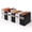 Black&White, variant on File Organizer Box with Handle – Cardboard Hanging File Folder Storage Crate for Desk, Office, School, or Home – Colorful Portable Filing Box, Document Organizer, Magazine Holder