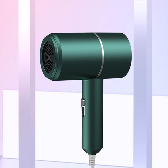 Secador de pelo Secador de pelo de anión de 800 W, 2 engranajes, secador de pelo plegable para viajes, hogar, dormitorio