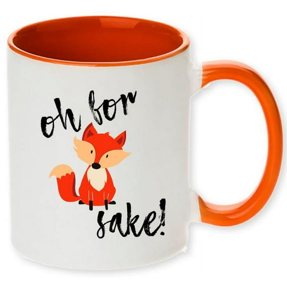 Unique Oh For Fox Sake Coffee Mug (Orange)