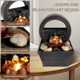 thumbnail image 4 of Fuente de mesa de interior con luces, cascada pequeña y creativa, 4 of 5