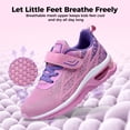 thumbnail image 4 of JOYFON Kids Running Shoes for Boys Girls Children Tennis Sports Athletic School Walking Sneakers Pink Big Kids Size 6, 4 of 5