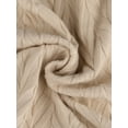 thumbnail image 5 of INSPIRE CHIC Women's Ribbed Knit A-Line Skirts Elastic High Waist Stretchy Sweater Midi Skirt M Khaki, 5 of 6