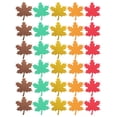 thumbnail image 1 of Miangastore 30pcs Fall Maple Leaves Cutouts Glitter Paper Maple Leaf Colorful Leaf Bulletin Board Decoration Mixed Color, 1 of 8