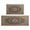 Farmhouse Boho Dark-3, variant on Farmhouse Boho Dark Brown Pattern Rugs and Mats Non Skid Washable Absorbent Microfiber Soft Kitchen Mat for Floor Set Of 2 Decor Stain Resistant 17"x47" 17"x30"