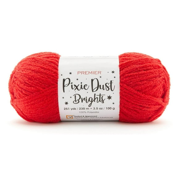 Premier Pixie Dust Brights Yarn-Red
