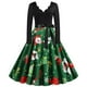 thumbnail image 2 of Vestidos Retro de Navidad Para Mujer Vestido de Fiesta de Noche Con Cuello en V de Manga Larga Con Estampado Vintage Odeerbi  ODB203363, 2 of 9