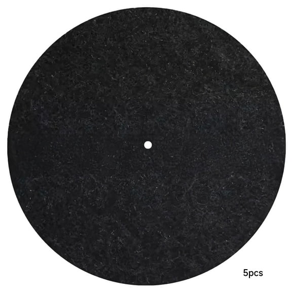 5 PCS 12 inch Turntable Felt Platter Mat, LP Albums Felt Mat, Vinyl Record Players Felt Mat