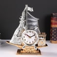 thumbnail image 5 of Biplut Table Clock Eye-catching Realistic Looking Plastic Non-ticking Battery Operated Alarm Clock Desktop Ornament for Home, 5 of 13