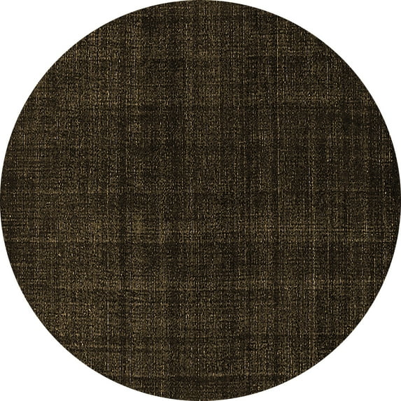 Ahgly Company Indoor Round Oriental Brown Industrial Area Rugs, 8' Round