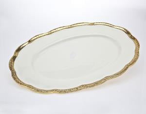 Godinger 49830 Aspen 19 Round Gallery Tray,