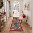 thumbnail image 2 of KUETH 2'x3' Christmas Machine Washable Rug, Non-Slip Indoor Outdoor Doormat for Doorway, Entryway and Porch, Red, 2 of 7