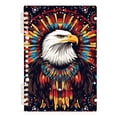 thumbnail image 7 of FORMRS 1-Subject Spiral Notebook 8" x 5" College Ruled 60 Refillable Sheet A5 Hard Cover, Brown Abstract Eagle, 7 of 7