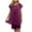 Purple, variant on Bovxnpu Pajamas for Women Set Loungewear Set, Silk Pajamas for Women Set Short Sleeve Tops and Shorts Soft Plus Size Sleepwear Nightwear