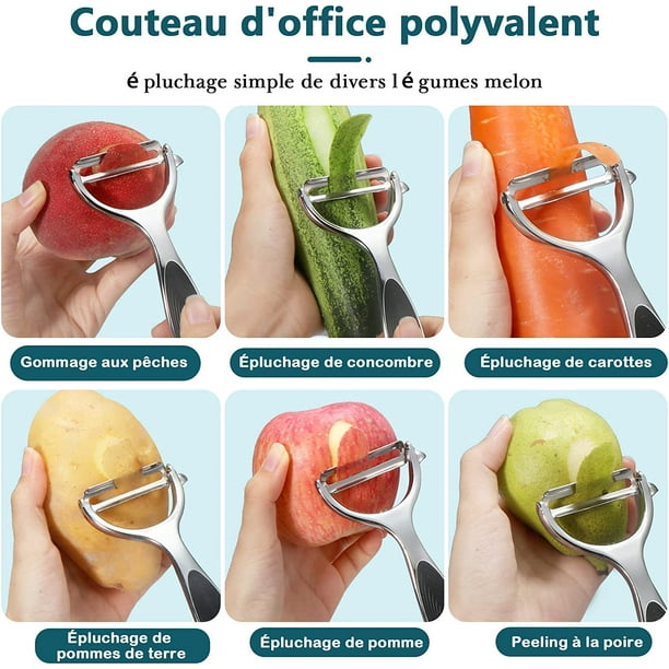 Couteau - Econome,Acier inoxydable pomme de terre concombre