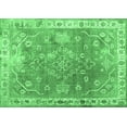 thumbnail image 1 of Ahgly Company Indoor Rectangle Abstract Emerald Green Contemporary Area Rugs, 4' x 6', 1 of 4