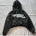 thumbnail image 4 of Sudadera con capucha estilo urbano Y2k para hombre, estilo japonés, harajuku, hip hop, anime, con estampado gráfico, color negro, de gran tamaño, estilo gótico, 4 of 5