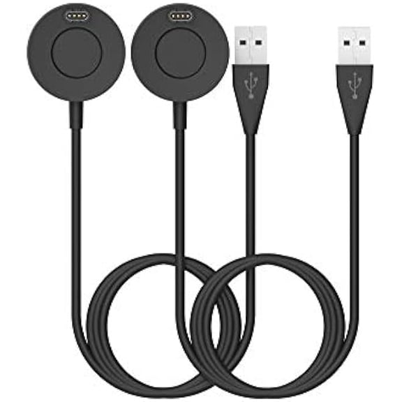 xixishop Intended for Garmin Venu 4, Venu 3/Venu 3S, Venu 2/Venu 2S,Venu 2 Plus Charging Stand 3.3ft USB Portable Replacement Charging Dock Station Cord for Garmin Venu 3 Watch Charger (Black,2PACKS)