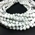 thumbnail image 2 of K-KED Natural White Howlite Beads Round Delicate Jewelry Making 4mm 6mm 8mm 10mm 12mm Strand-6 mm, 2 of 6