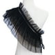 thumbnail image 1 of Mantón de hombro de malla con cuello falso para mujer, diseño asimétrico, 1 of 1