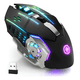 thumbnail image 1 of Mouse Inalambrico Gamer Ergonomico 2.4g Bt Dual Modos Raton Xtellar negro, 1 of 3