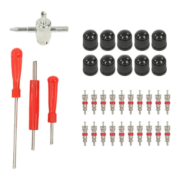Tire Valve Stem Installation Tool,34pcs Tire Valve Stem Valve Stem Repair Tool Valve Stem Installer Tool Kit Enhanced Features