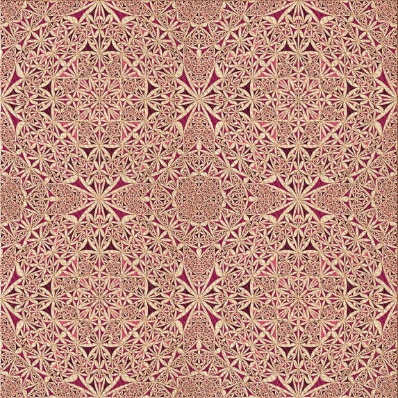 Ahgly Company Machine Washable Indoor Square Transitional Grapefruit Red Area Rugs, 6' Square