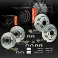 thumbnail image 5 of A-Premium Front and Rear Drilled and Slotted Disc Brake Rotors + Ceramic Pads Kit Compatible with Select Mini Models - Cooper 2015-2016, 12-PC Set, 5 of 5