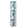 thumbnail image 4 of Convenience Concepts Oxford 5 Tier Corner Bookcase, Sea Foam Blue, 4 of 5