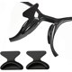 thumbnail image 1 of 12 pares de almohadillas para orejas transparentes para la nariz de lentes, almohadillas para orejas adhesivas de silicona para anteojos de sol antideslizantes para lentes de sol (negro), 1 of 4