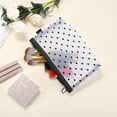 thumbnail image 4 of 1 Pc Bolsa de Cosméticos Portátil para Mujeres para Vacaciones, Viajes de Negocios, Gimnasio, Malla de Nylon Negra-L, 4 of 4