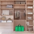 thumbnail image 5 of Unique Bargains 1 Pack Clothes Storage Bags Moving Bags Green 27*14*15in, 5 of 7