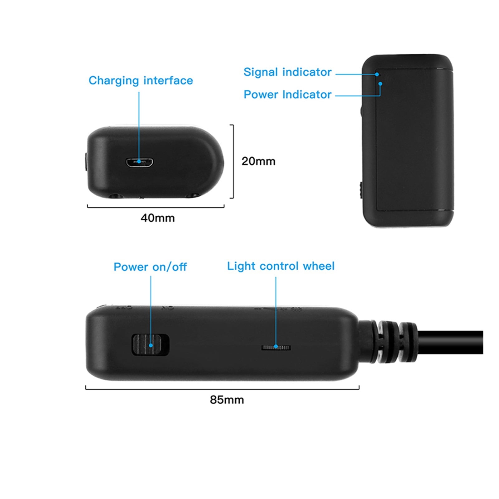 Wireless Inspection Camera 2.0MP 1920P HD WiFi Endoscope Camera With LED Light 5.5MM Borescope Camera , User-Friendly Borescopes
