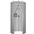 thumbnail image 3 of Redempat Polyester Waterproof Bath Tent Say Goodbye To Wet And Messy Bathrooms Block Light And Not grey, 3 of 6
