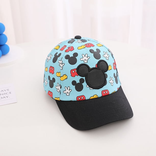 Disney-Sombrero de Mickey Mouse para niños y niñas, gorra de béisbol con grafiti de dibujos animados, a la moda, para el sol, regalos de cumpleaños Fivean unisex