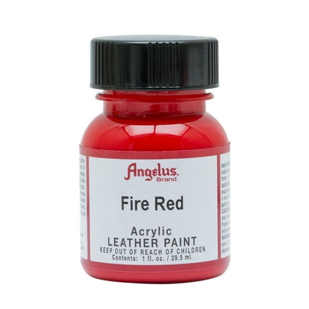 UPC: 0086366711859 | Angelus® Acrylic Leather Paint  1 oz.  Fire Red