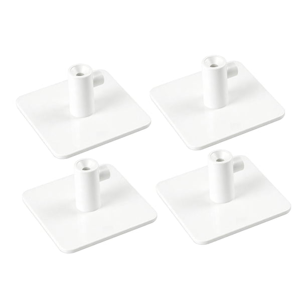 4 soportes para accesorios de batidora de pie, versátiles para organizar la cocina y el hogar. Blanco