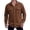 Coffee, variant on Men's & Big Men's Cable Knit Button Down Shacket Long Sleeve Collared Shirt Jacket with Flap Pockets Casual Overshirt for Fall Winter Daily Streetwear