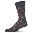 thumbnail image 6 of MeMoi Men's Meat Loving Bamboo Blend Novelty Crew Sock - Mens - Male, 10-13, Dark Gray, 6 of 7
